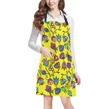 Load image into Gallery viewer, Indigenous Paisley Yellow All Over Print Apron All Over Print Apron e-joyer 
