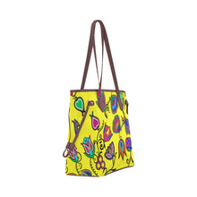 Load image into Gallery viewer, Indigenous Paisley - Yellow Clover Canvas Tote Bag (Model 1661) Clover Canvas Tote Bag (1661) e-joyer 
