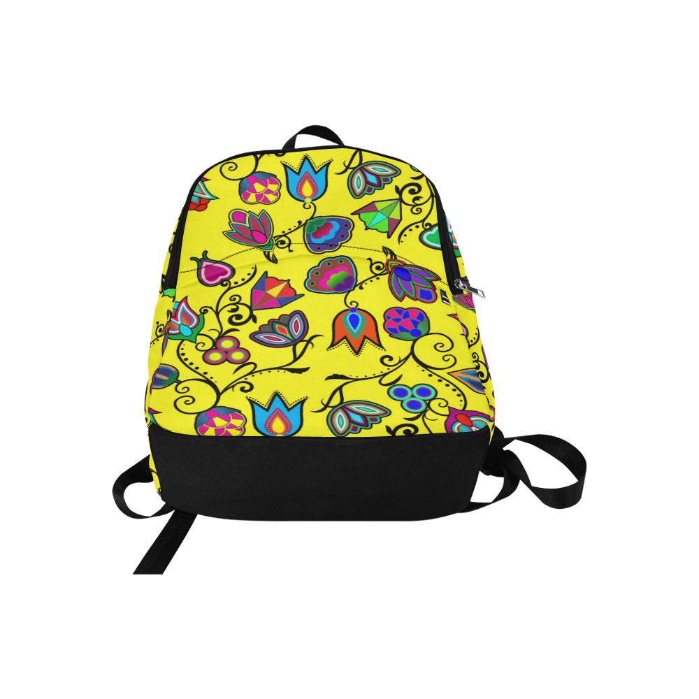 Indigenous Paisley Yellow Fabric Backpack for Adult (Model 1659) Casual Backpack for Adult (1659) e-joyer 