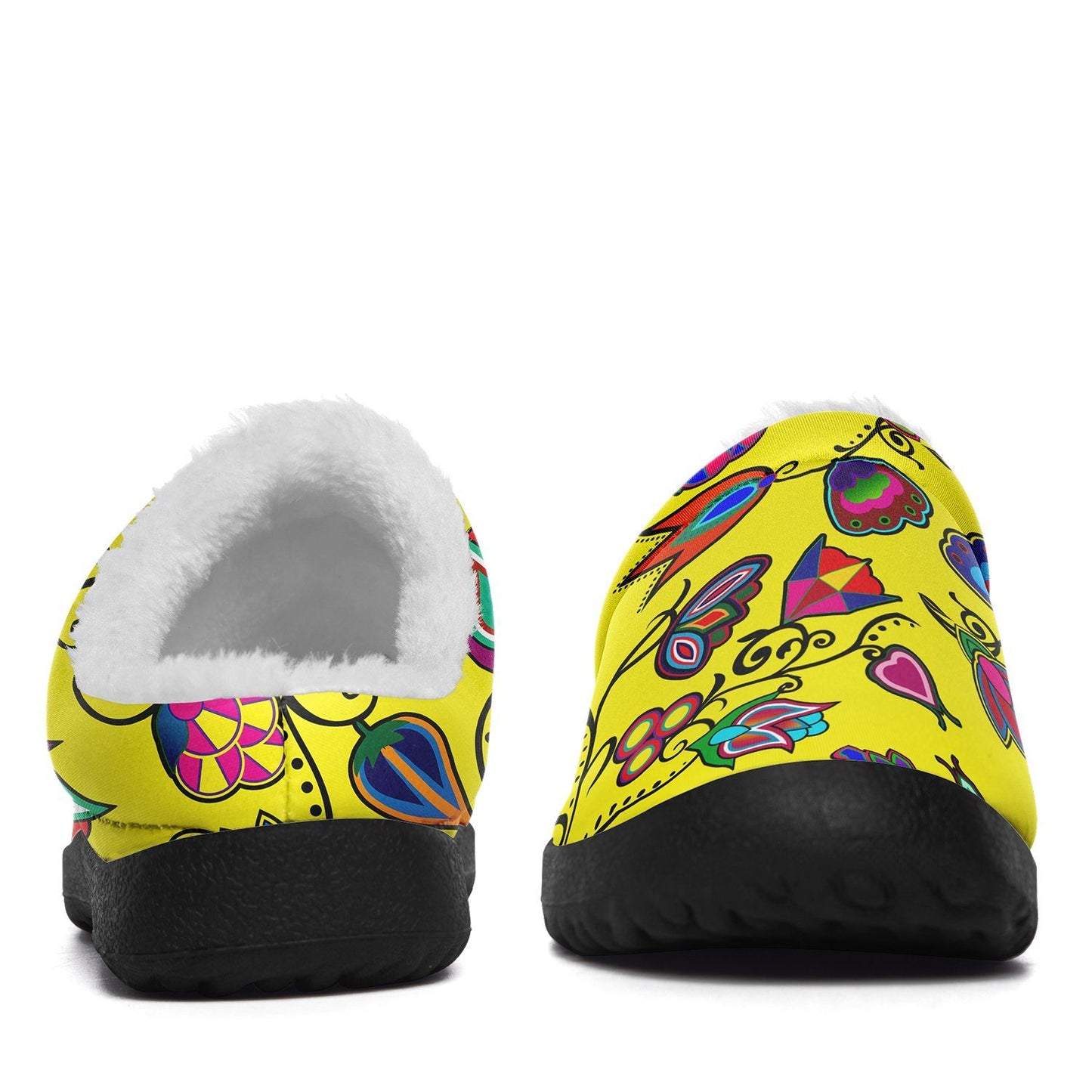 Indigenous Paisley Yellow Ikinnii Indoor Slipper 49 Dzine 