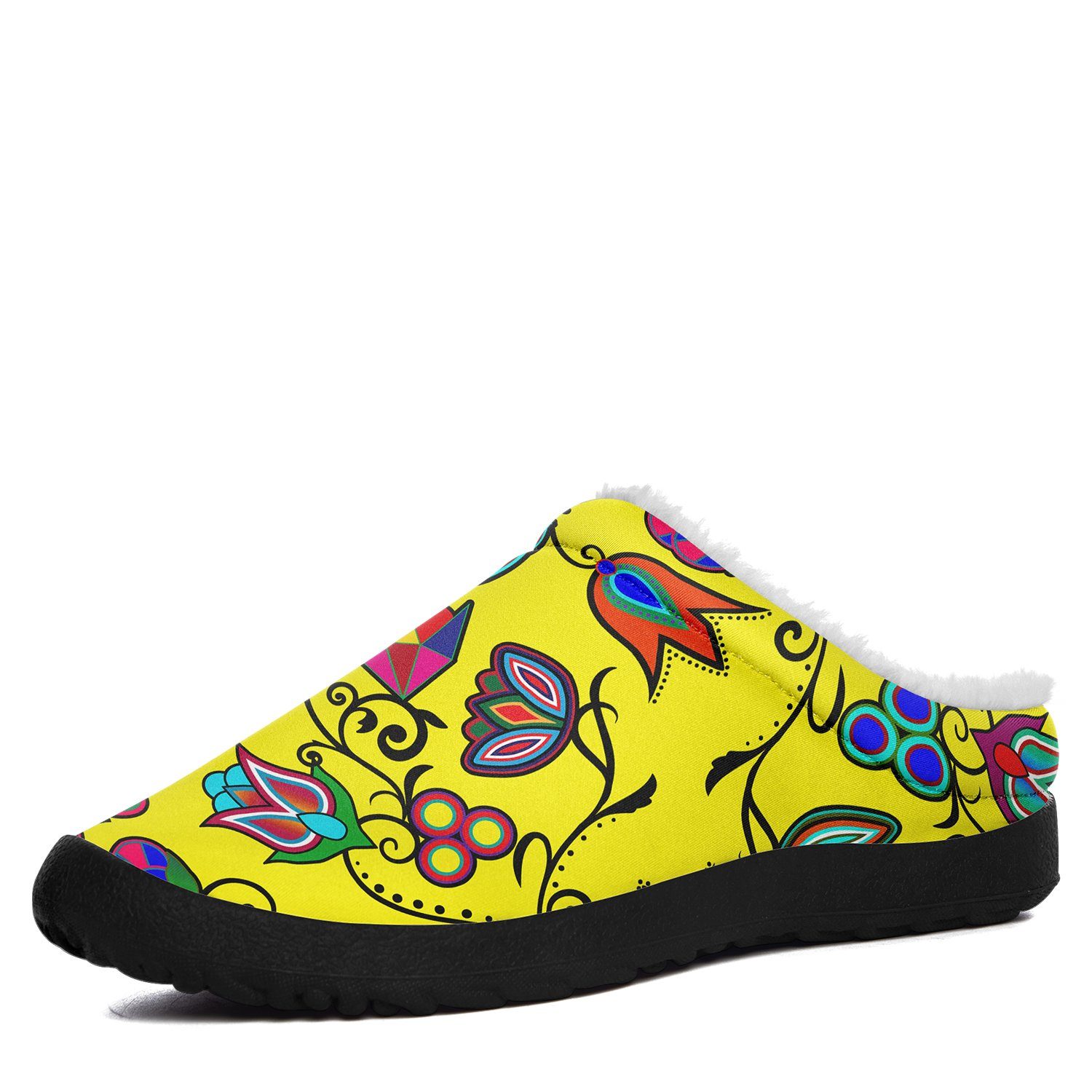 Indigenous Paisley Yellow Ikinnii Indoor Slipper 49 Dzine 