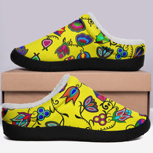 Load image into Gallery viewer, Indigenous Paisley Yellow Ikinnii Indoor Slipper 49 Dzine 
