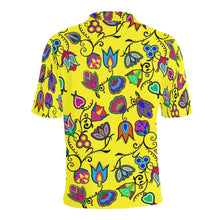 Load image into Gallery viewer, Indigenous Paisley Yellow Men&#39;s All Over Print Polo Shirt (Model T55) Men&#39;s Polo Shirt (Model T55) e-joyer 
