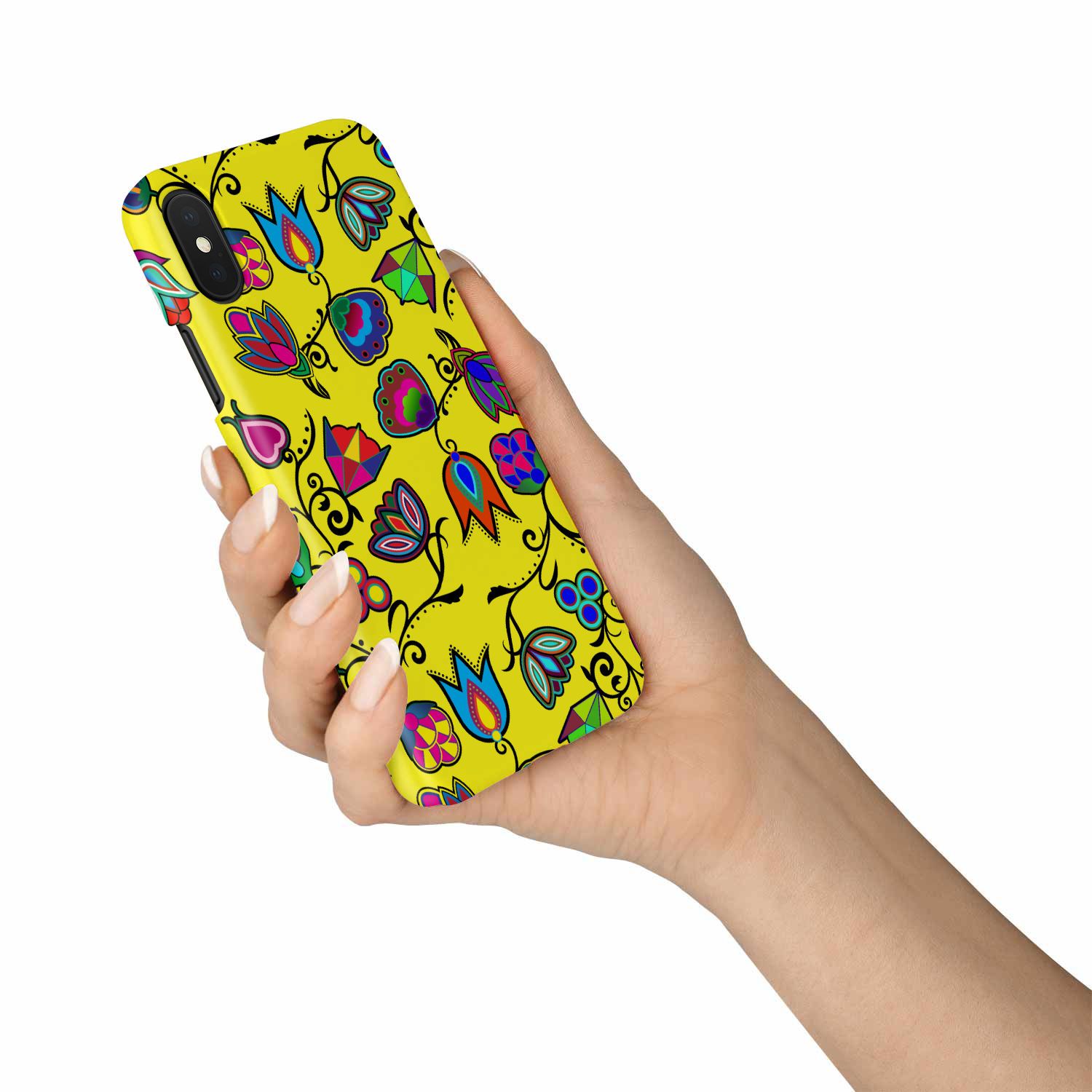 Indigenous Paisley Yellow Phone Case Phone Case wc-fulfillment 