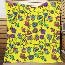 Load image into Gallery viewer, Indigenous Paisley - Yellow Quilt 70&quot;x80&quot; Quilt 70&quot;x80&quot; e-joyer 
