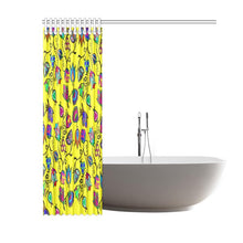 Load image into Gallery viewer, Indigenous Paisley - Yellow Shower Curtain 60&quot;x72&quot; Shower Curtain 60&quot;x72&quot; e-joyer 
