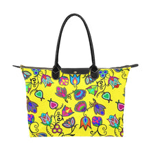 Load image into Gallery viewer, Indigenous Paisley Yellow Single-Shoulder Lady Handbag (Model 1714) bag e-joyer 
