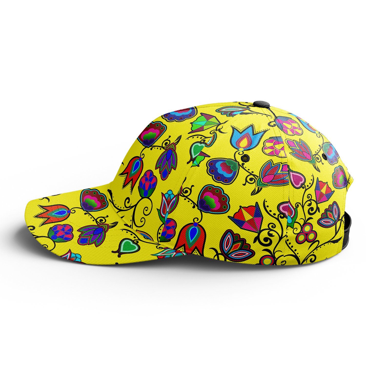 Indigenous Paisley Yellow Snapback Hat hat Herman 