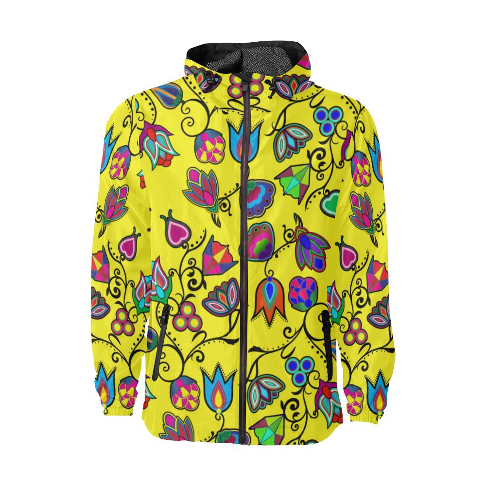 Indigenous Paisley Yellow Windbreaker – Men's Jacket by 49 Dzine