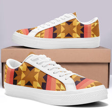 Load image into Gallery viewer, Infinite Sunset Aapisi Low Top Canvas Shoes White Sole aapisi Herman 
