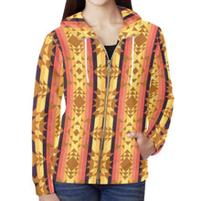 Load image into Gallery viewer, Infinite Sunset All Over Print Full Zip Hoodie for Women (Model H14) All Over Print Full Zip Hoodie for Women (H14) e-joyer 
