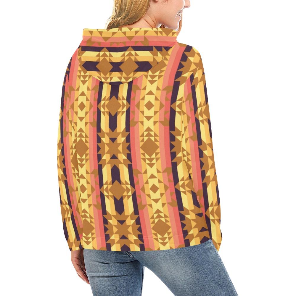 Infinite Sunset All Over Print Hoodie for Women (USA Size) (Model H13) All Over Print Hoodie for Women (H13) e-joyer 