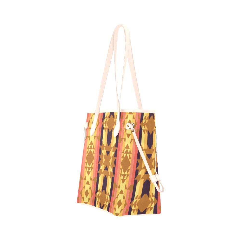 Infinite Sunset Clover Canvas Tote Bag (Model 1661) Clover Canvas Tote Bag (1661) e-joyer 