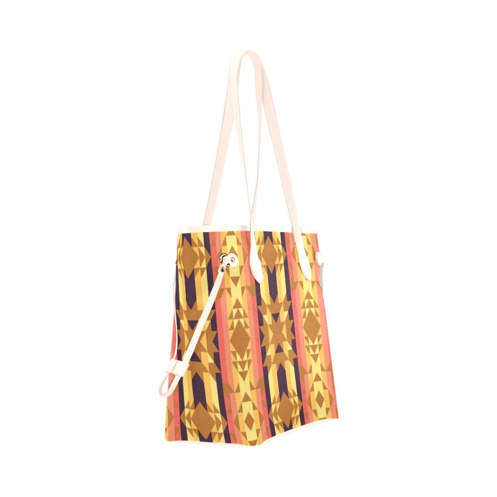 Infinite Sunset Clover Canvas Tote Bag (Model 1661) Clover Canvas Tote Bag (1661) e-joyer 