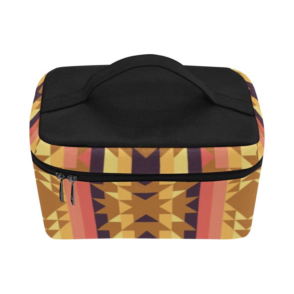 Infinite Sunset Cosmetic Bag/Large (Model 1658) Cosmetic Bag e-joyer 