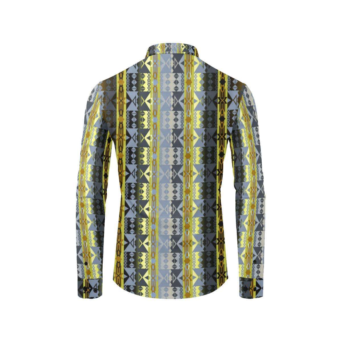 Inside the Deer Clan Lodge Men's All Over Print Casual Dress Shirt (Model T61) Men's Dress Shirt (T61) e-joyer 