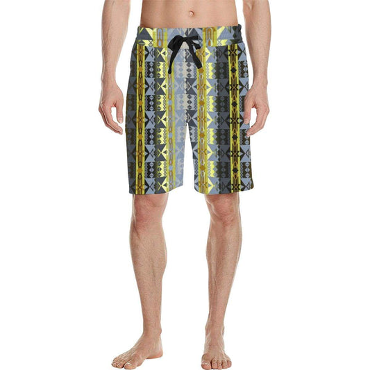 Inside the Deer Clan Lodge Men's All Over Print Casual Shorts (Model L23) Men's Casual Shorts (L23) e-joyer 