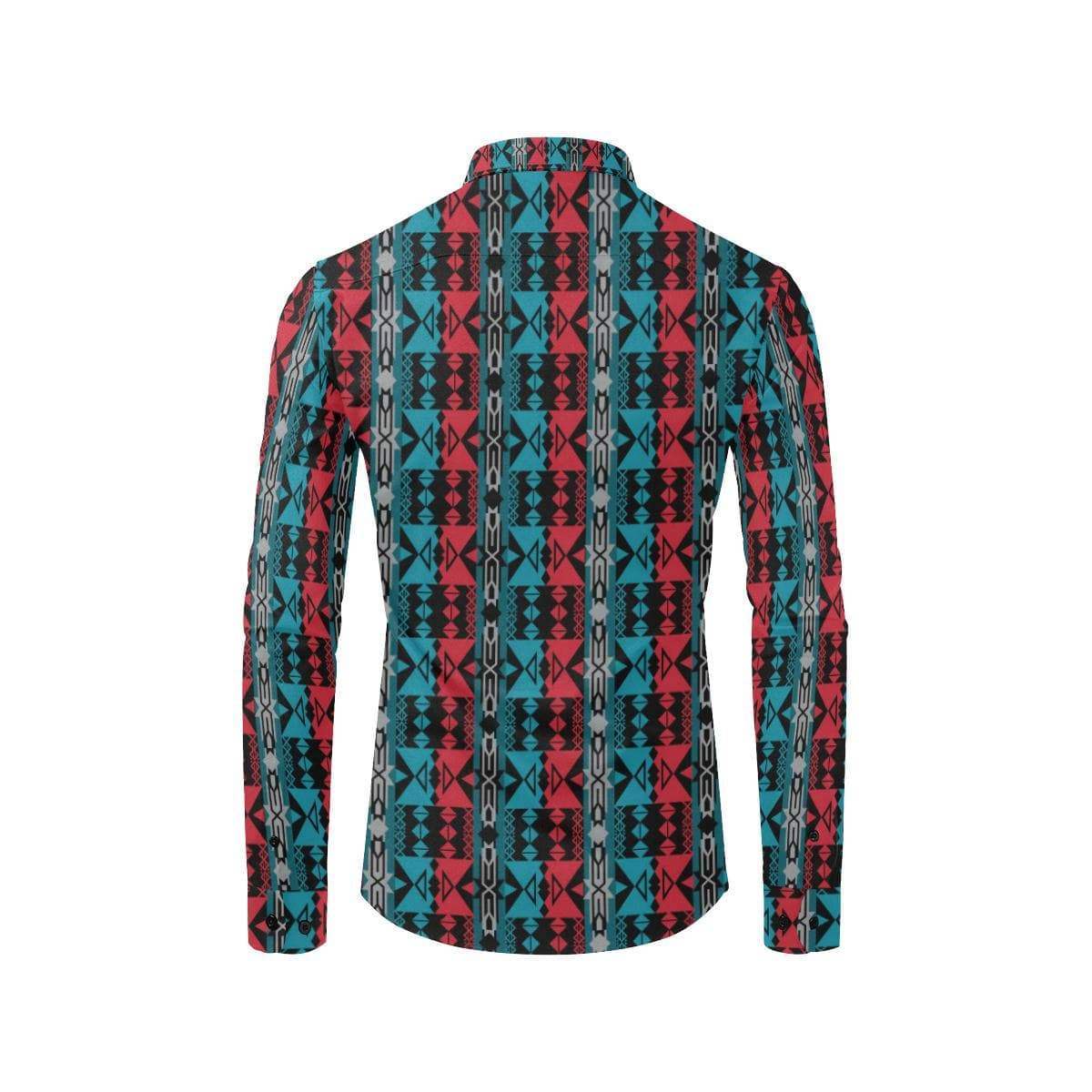 Inside the Lodge Men's All Over Print Casual Dress Shirt (Model T61) Men's Dress Shirt (T61) e-joyer 