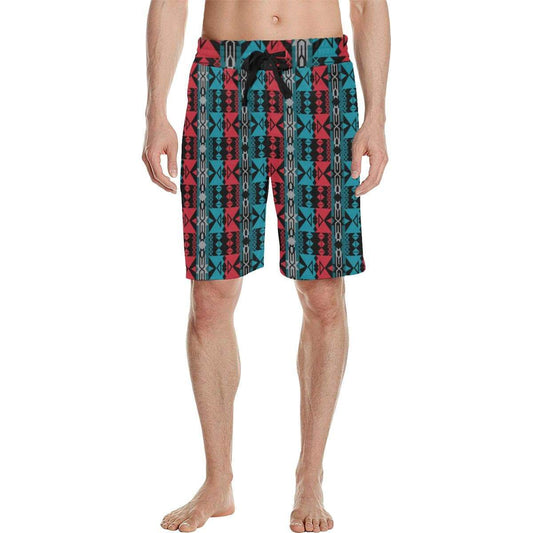 Inside the Lodge Men's All Over Print Casual Shorts (Model L23) Men's Casual Shorts (L23) e-joyer 