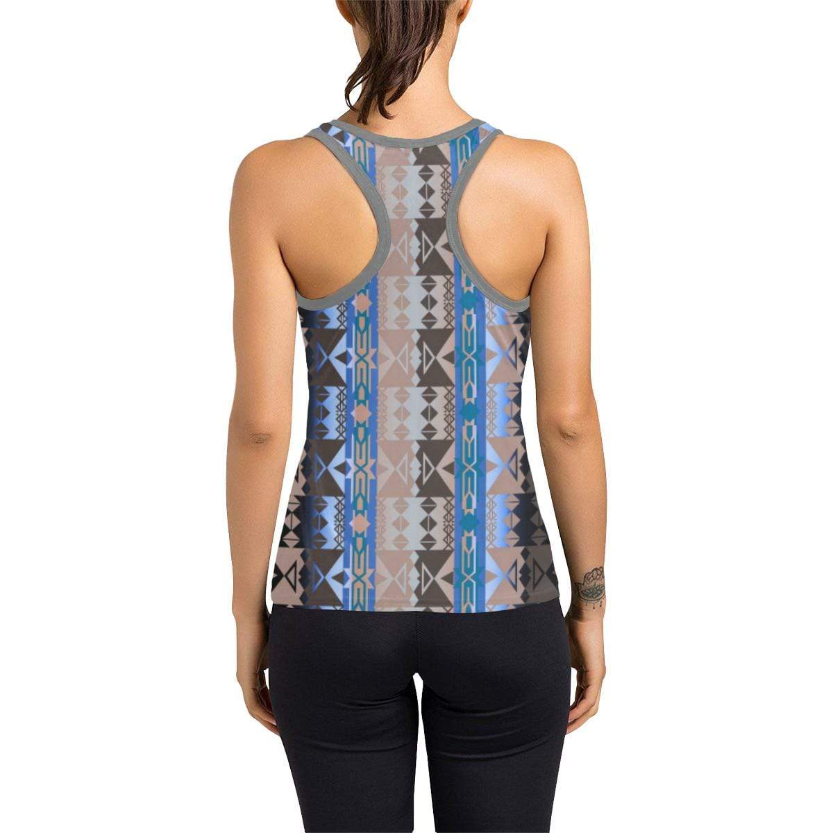 Inside the Paint Clan Lodge Women's Racerback Tank Top (Model T60) Racerback Tank Top (T60) e-joyer 