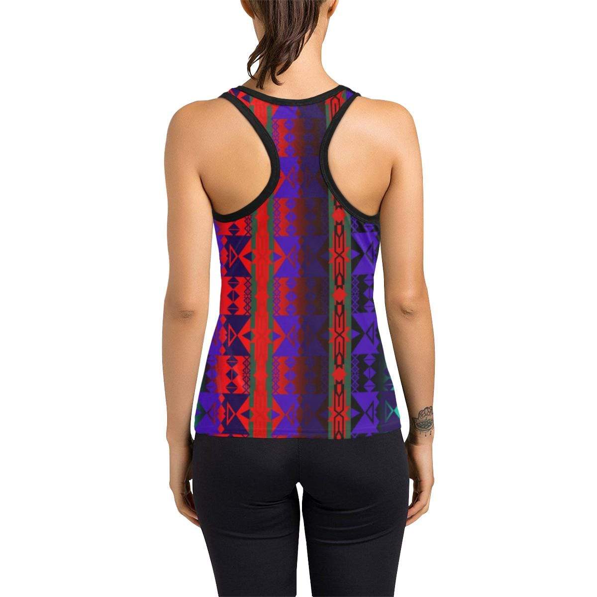 Inside the Warrior's Society Lodge Women's Racerback Tank Top (Model T60) Racerback Tank Top (T60) e-joyer 