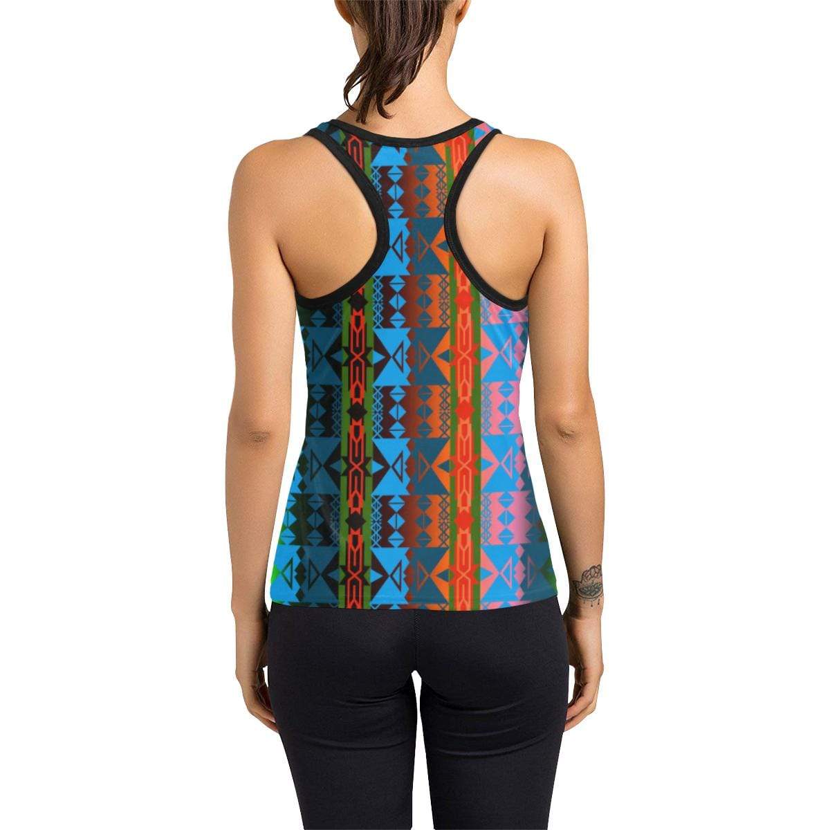 Inside the Women's Lodge Women's Racerback Tank Top (Model T60) Racerback Tank Top (T60) e-joyer 