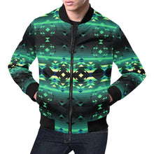 Load image into Gallery viewer, Inspire Green All Over Print Bomber Jacket for Men (Model H19) Jacket e-joyer 
