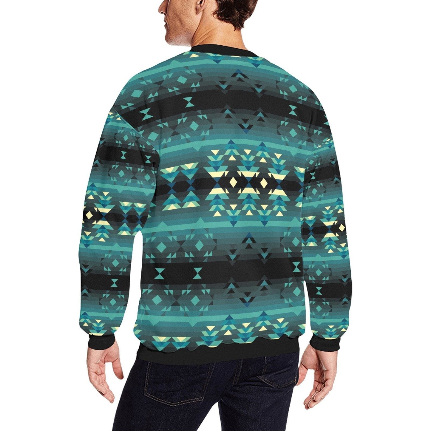 Inspire Green All Over Print Crewneck Sweatshirt for Men (Model H18) shirt e-joyer 