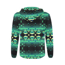 Load image into Gallery viewer, Inspire Green All Over Print Full Zip Hoodie for Men (Model H14) hoodie e-joyer 
