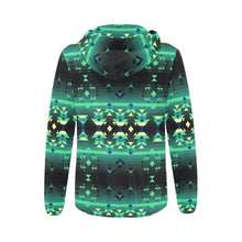 Load image into Gallery viewer, Inspire Green All Over Print Full Zip Hoodie for Women (Model H14) hoodie e-joyer 
