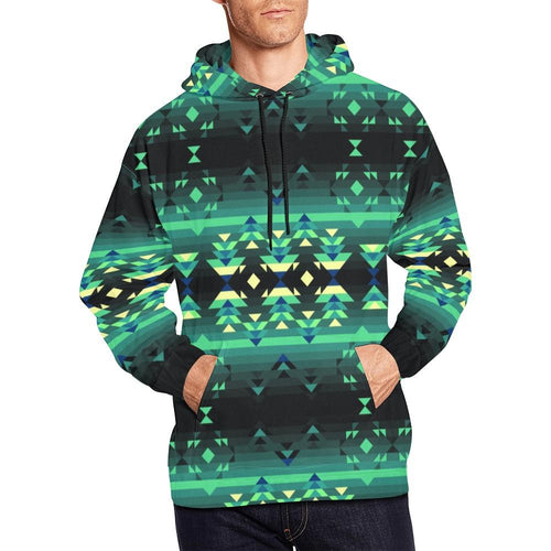 Inspire Green All Over Print Hoodie for Men (USA Size) (Model H13) All Over Print Hoodie for Men (H13) e-joyer 
