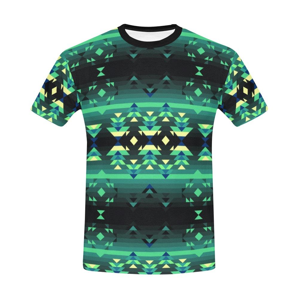 Inspire Green All Over Print T-Shirt for Men (USA Size) (Model T40) All Over Print T-Shirt for Men (T40) e-joyer 