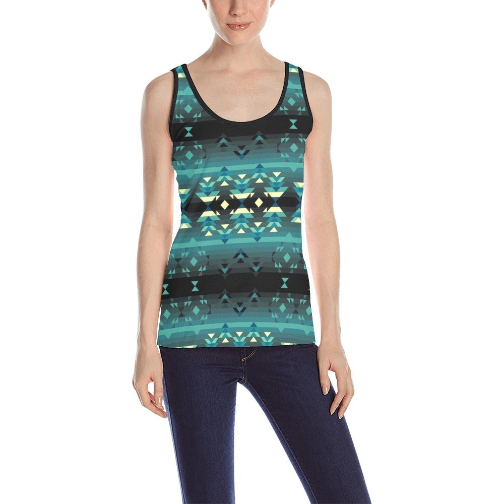 Inspire Green All Over Print Tank Top for Women (Model T43) All Over Print Tank Top for Women (T43) e-joyer 