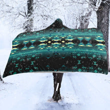 Load image into Gallery viewer, Inspire Green Hooded Blanket blanket 49 Dzine 
