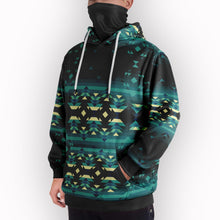 Load image into Gallery viewer, Inspire Green Hoodie with Face Cover 49 Dzine 
