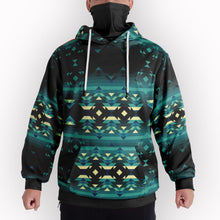 Load image into Gallery viewer, Inspire Green Hoodie with Face Cover 49 Dzine 
