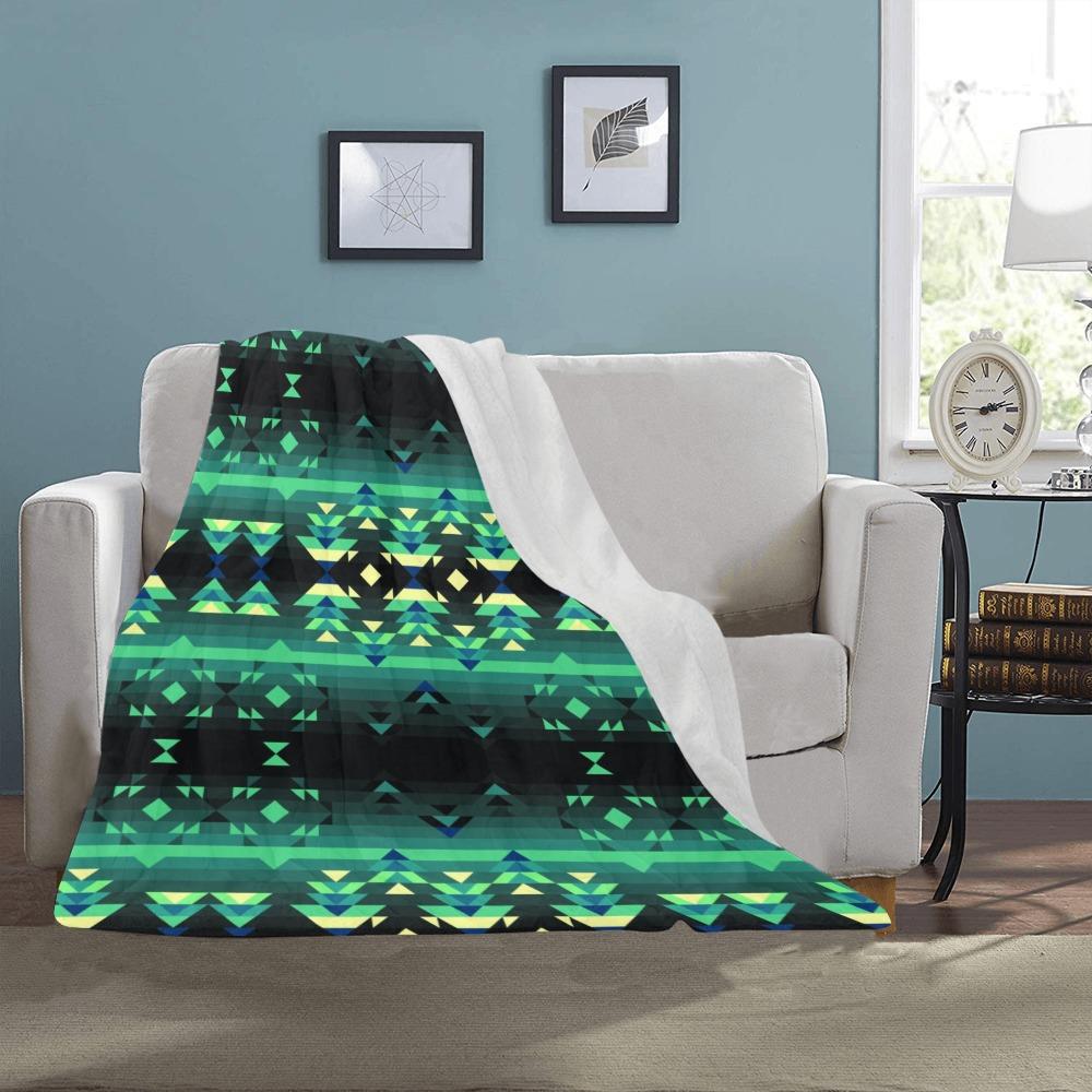 Inspire Green Ultra-Soft Micro Fleece Blanket 40"x50" blanket e-joyer 