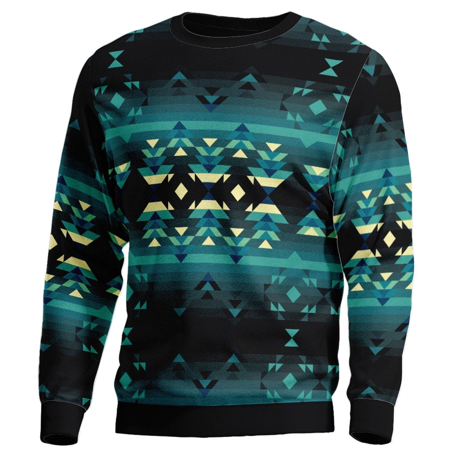 Inspire Green Unisex Crewneck Long Sleeve Top 49 Dzine 