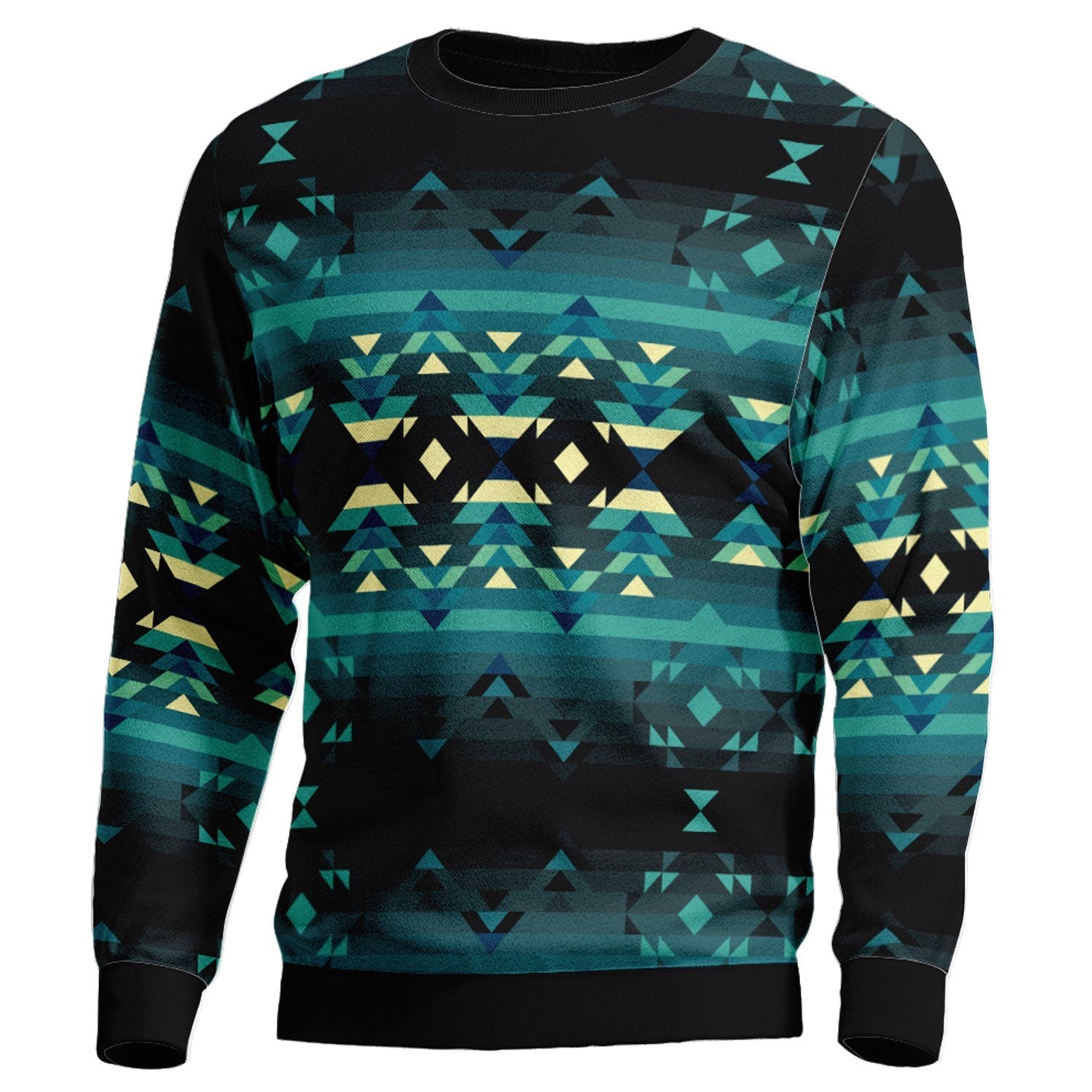 Inspire Green Unisex Crewneck Long Sleeve Top 49 Dzine 