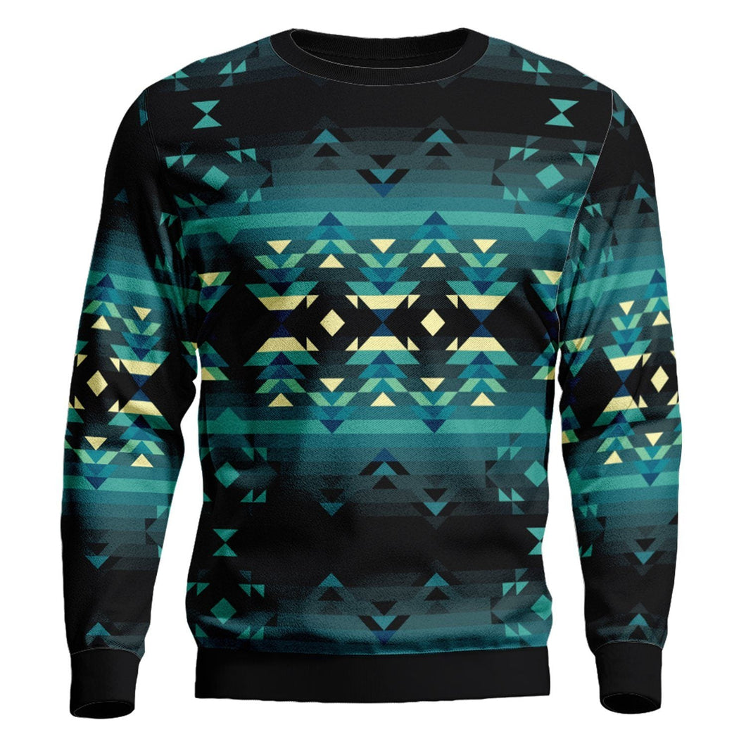 Inspire Green Unisex Crewneck Long Sleeve Top 49 Dzine 