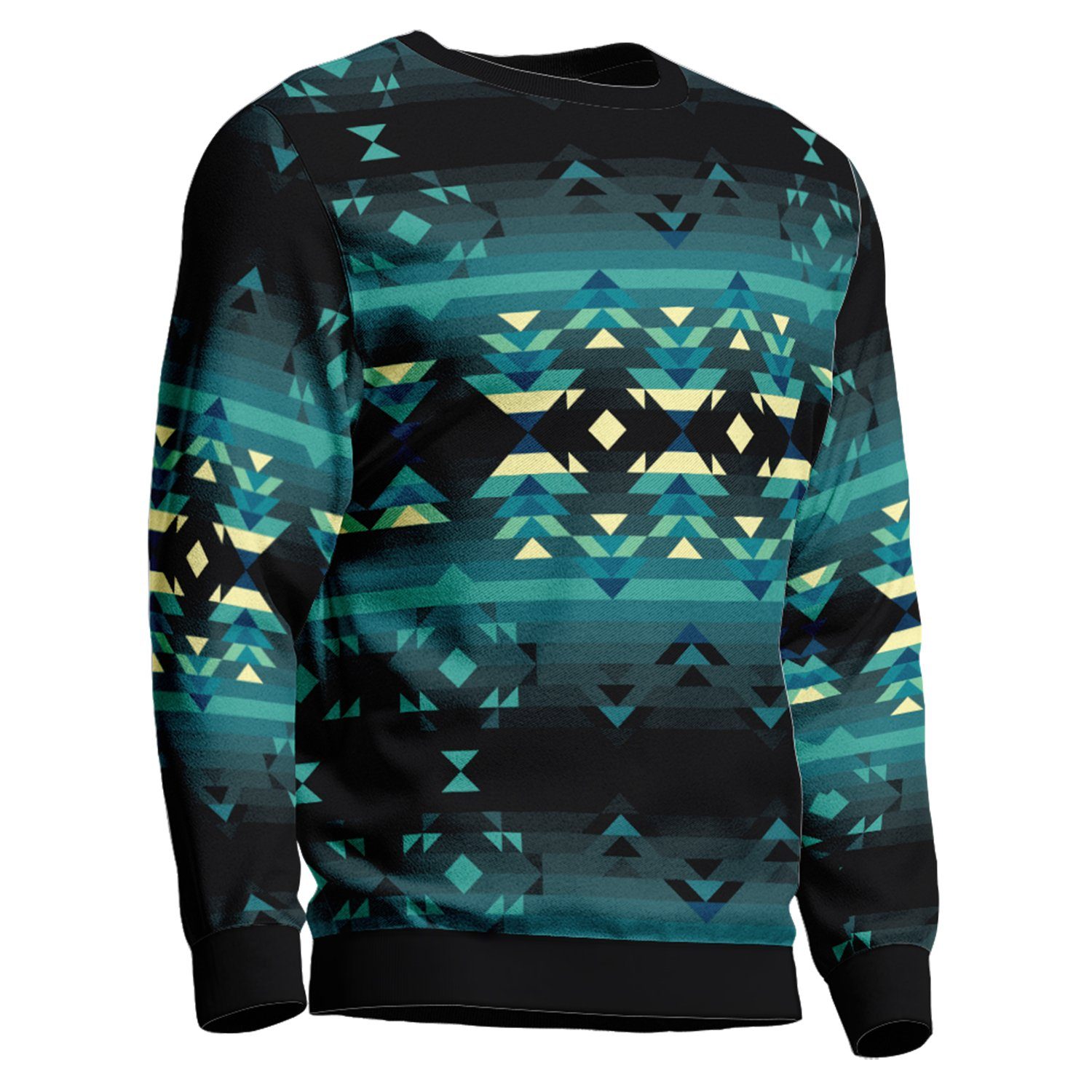 Inspire Green Unisex Crewneck Long Sleeve Top 49 Dzine 