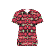 Load image into Gallery viewer, Inspire Velour All Over Print Scrub Top Scrub Top e-joyer 
