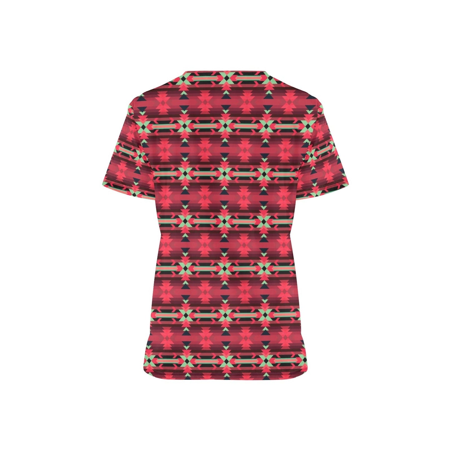 Inspire Velour All Over Print Scrub Top Scrub Top e-joyer 