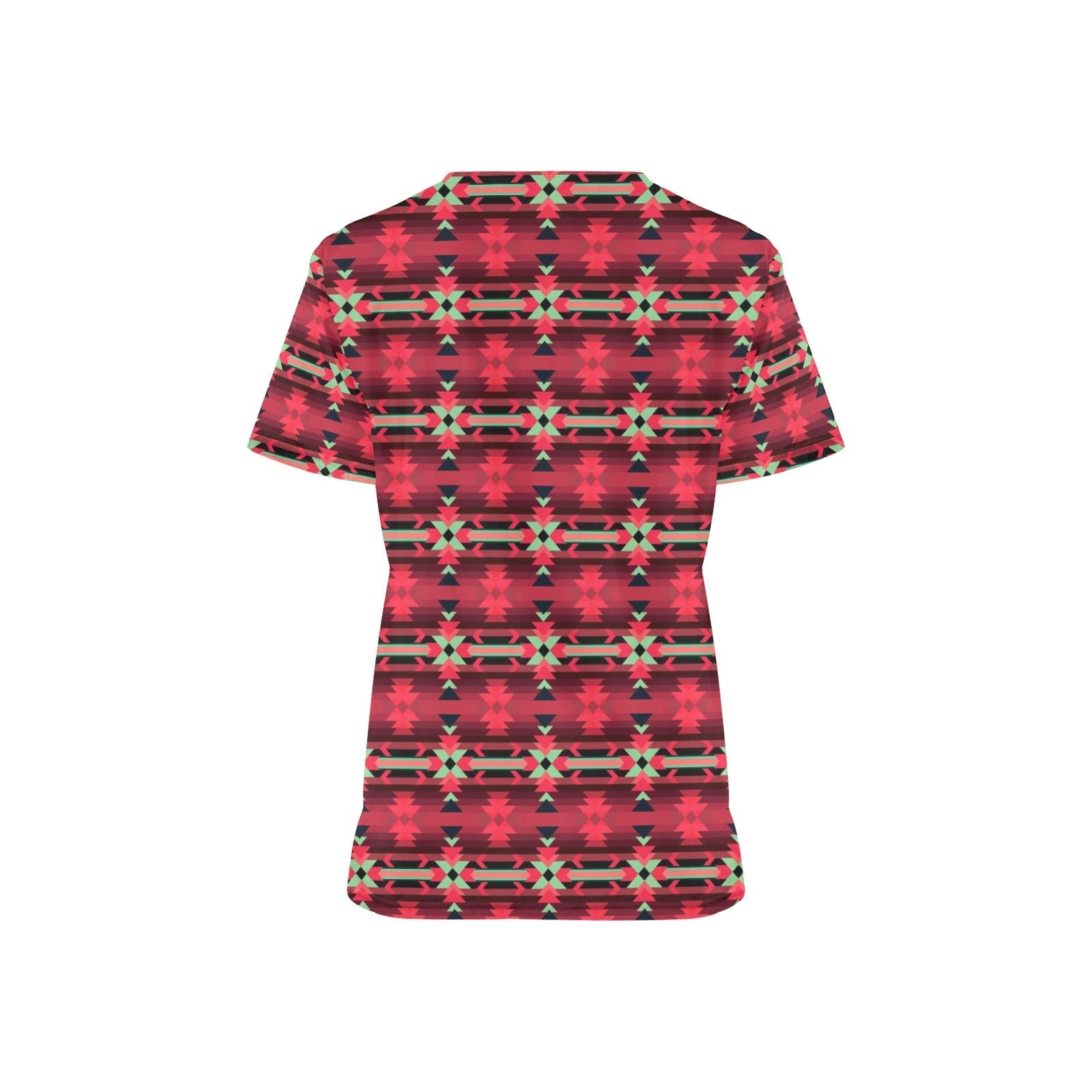 Inspire Velour All Over Print Scrub Top Scrub Top e-joyer 