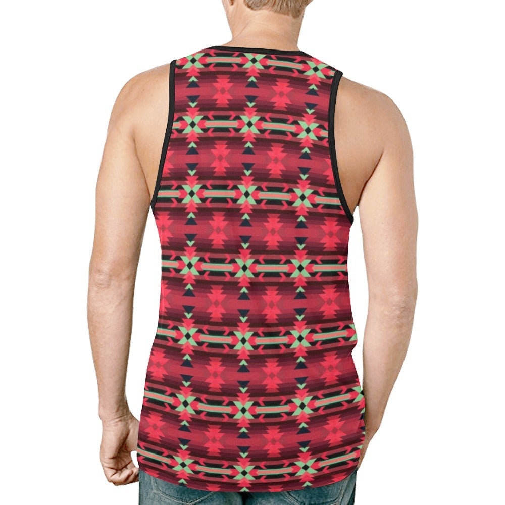 Inspire Velour New All Over Print Tank Top for Men (Model T46) tank top e-joyer 