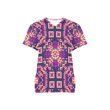 Load image into Gallery viewer, Kaleidoscope Bleu All Over Print Scrub Top Scrub Top e-joyer 
