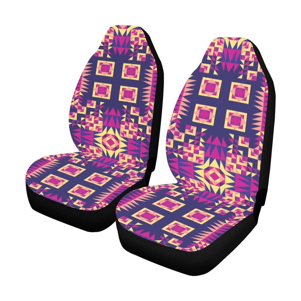 Kaleidoscope Bleu Car Seat Covers (Set of 2) Car Seat Covers e-joyer 