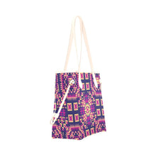 Load image into Gallery viewer, Kaleidoscope Bleu Clover Canvas Tote Bag (Model 1661) Clover Canvas Tote Bag (1661) e-joyer 
