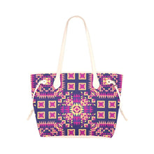 Load image into Gallery viewer, Kaleidoscope Bleu Clover Canvas Tote Bag (Model 1661) Clover Canvas Tote Bag (1661) e-joyer 
