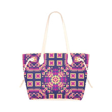 Load image into Gallery viewer, Kaleidoscope Bleu Clover Canvas Tote Bag (Model 1661) Clover Canvas Tote Bag (1661) e-joyer 
